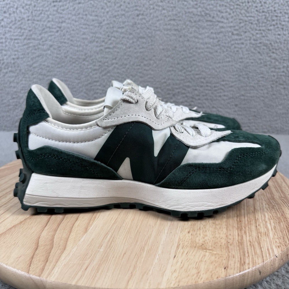 New Balance 327 Womens 9 Mens 7.5 Nightwatch Green White Suede U327WEL Sneaker